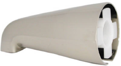 Tub Spout Less Diverter, Universal, Brushed Nickel