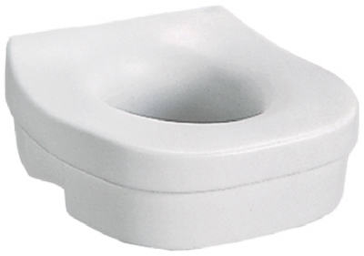 Bath Safety Elevated Toilet Seat, White