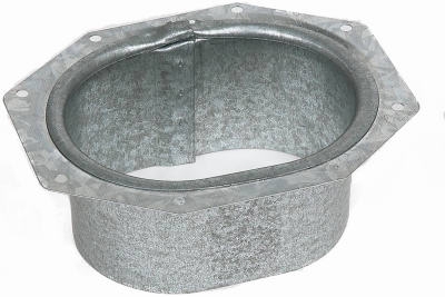 Gutter Drop Outlet, Galvanized, 2 x 3-In.