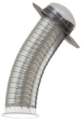 21 inch Sun Tunnel with Flexible Tunnel and Low Profile Acrylic Dome