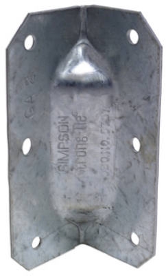 Gusset Angle Connector, 18-Ga. Steel, 3.25 x 1.25-In.