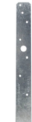 Strap Tie Connector, 20-Ga. Steel, 18-In.