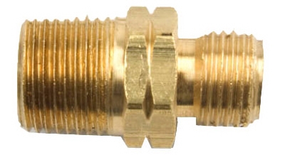 Propane Fitting, 3/8-In. Male x 9/16-In. Left-Hand Male