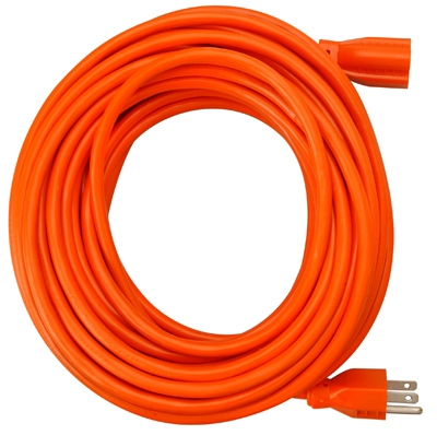 Extension Cord, 16/3, Orange 25-Ft.