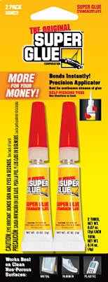 Super Glue, Liquid, 2-gm., 2-Pk.