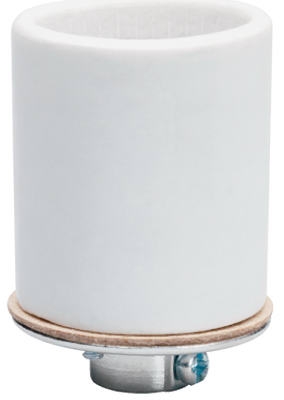 Incandescent Light Socket, Porcelain, Edison Base, Keyless