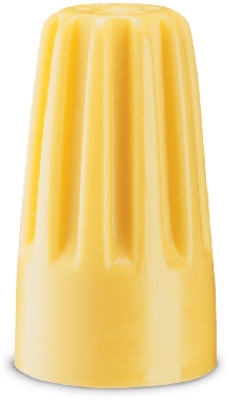 Wire Connector, Gb-4, Square Spring, Yellow, 200-Pk.