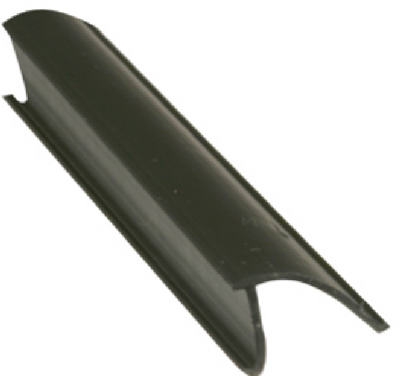 3/8 x 72-Inch Black Snap-In Rigid Vinyl Glass Retainer