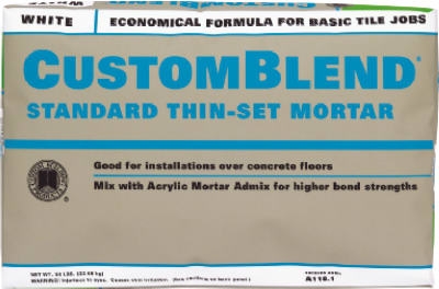 Standard Thin-Set Mortar, White, 50-Lbs.