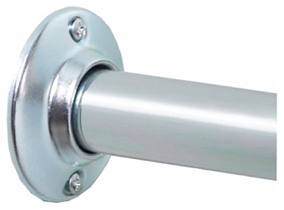 Shower Rod, Chrome Finish, 60-In.