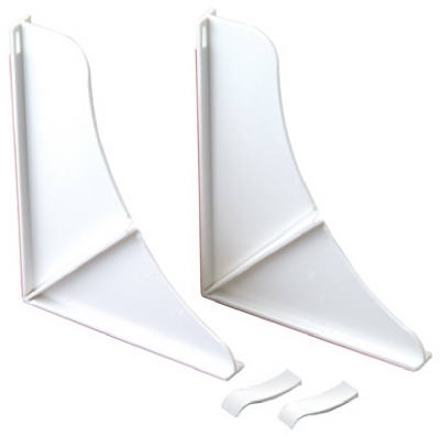 2-Pack White Shower Splash Guards