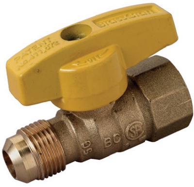 Gas Valve, 1/2-In. O.D. x 1/2-In. Female Iron Pipe