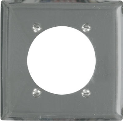 2-Gang Chrome Metal Wall Plate