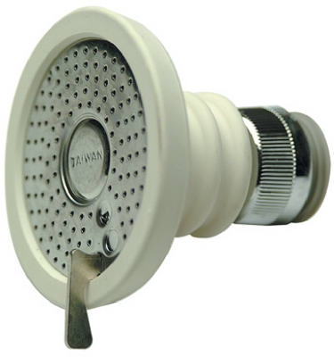 Flexible Rubber Spray Adapter With Stainless-Steel Strainer