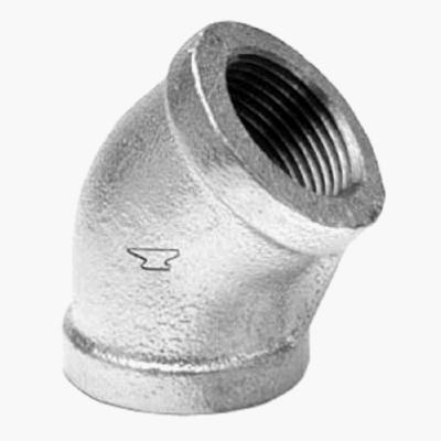 1/8-Inch Galvanized 45-Degree Elbow