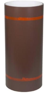 Trim Coil, White/Brown Painted Aluminum, 24-In. x 10-Ft.