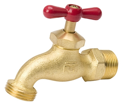 Hose Bibb, Heavy-Duty, Brass, 3/4-In. Hose