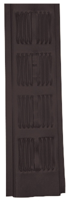 Aluminum Continuous Soffit Vent, Brown, 8-Ft.