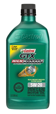 GTX High-Mileage Motor Oil, 5W20, 1-Qt., Must Purchase in Quantities of 6