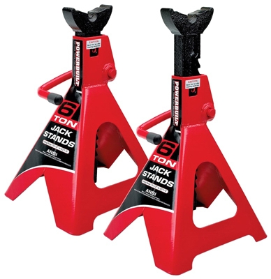 Ratcheting Jack Stands, 6-Ton, Pr.