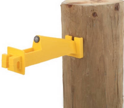 Wood Post Insulator Extender, Yellow, 15-Ct.