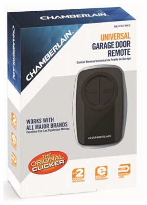 Garage Door Opener, Universal Remote Control, Black