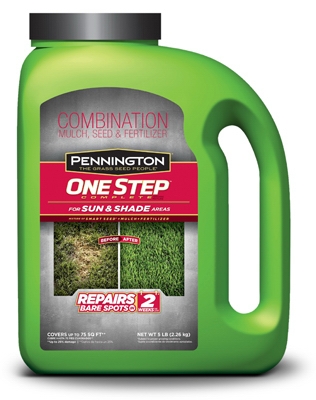 One Step Complete Grass Seed Mix, Sun & Shade, 5-Lbs.