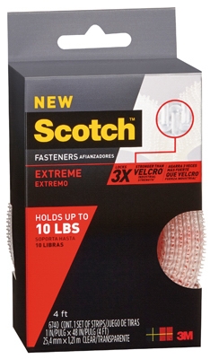 Extreme Fasteners, Black, 1-In. x 4-Ft.