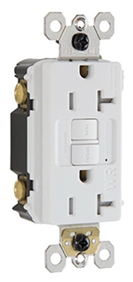 GFCI Receptacle, 20A, White