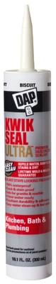 Kwik Seal Ultra Premium Silicone Kitchen & Bath Sealant, Bisque, 10.1-oz.