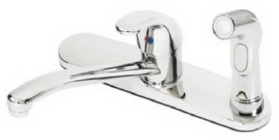 Kitchen Faucet With Spray, Single Lever, Chrome