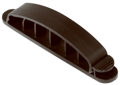 Cord Clip, Adhesive, Black, 3-Pk.