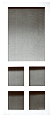 Vermont Series Screen Door, White Vinyl, 35 x 79.5-In.