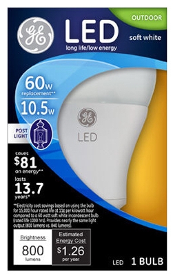 LED Outdoor Post Light Bulb, 11-Watt