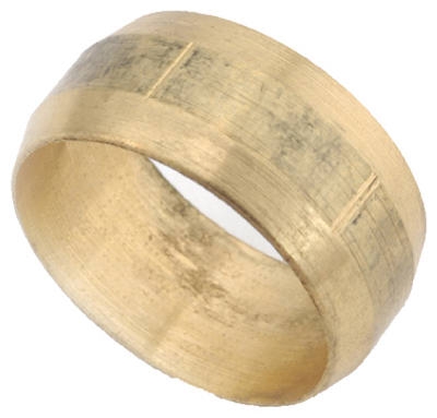 Sleeve, Compression, Brass, 3/8-In.