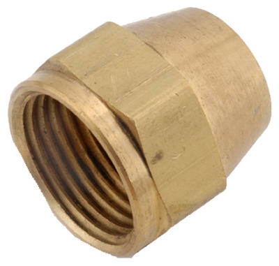 Pipe Fittings, Flare Nut, Brass, 5/8-In.