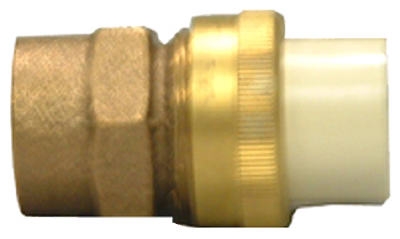 Pipe Fittings, Transition Union, 1/2 CPVC Slip x Brass FIP