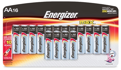 Alkaline Batteries, AA, 16-Pk.