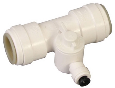 Ice Maker Valve, 1/2 x 1/2 x 1/4-In.