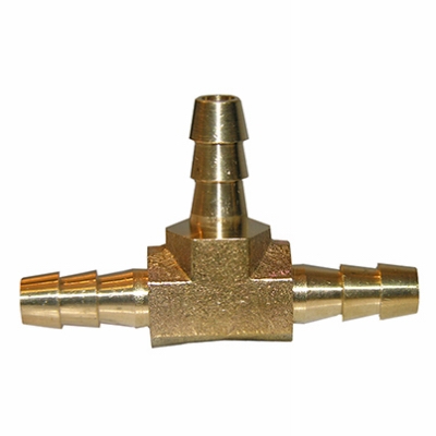 1/4 inch BRS Hose Barb Tee