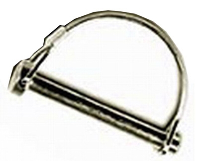 Hitch Pin, Wire Lock, Round, 1/4 x 1-3/4-In.