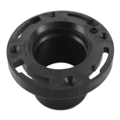 Closet Flange Hub End, ABS/DWV, 4 x 3-In.