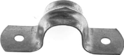 Conduit Fitting, Rigid Snap-On Steel Strap, 2-Hole, 1/2-In., 3-Pk.