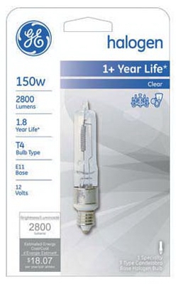 Halogen Quartz Bulb, 150-Watt