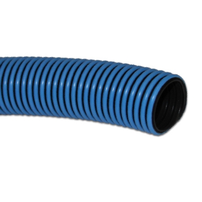 Pool Vacuum Hose, Blue & Black, 1.25 x 1.58-In. x 25-Ft.