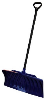 27-Inch Poly Snow Pusher With D-Grip Handle