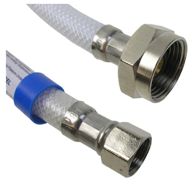 Faucet Connector, Poly, 3/8 x 7/8 x 12-In.