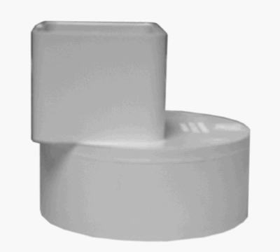 Offset Flush Fit Downspout Adapter, 2 x 3 x 4-In.