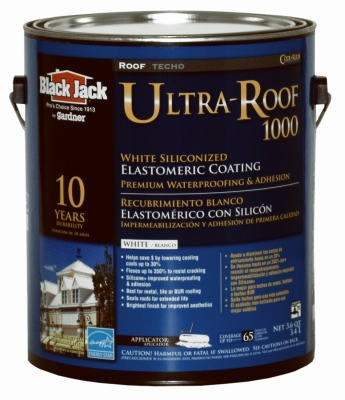 Ultra-Roof 1000 Elastomeric Coating, White Siliconized, 3.6-Qts.