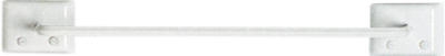 12-Inch White Steel Towel Bar